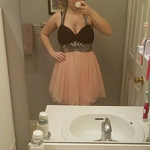 Open back homecoming dress